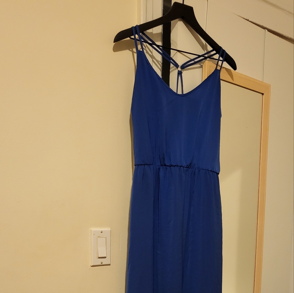 Stradivarius Satin Maxi Dress